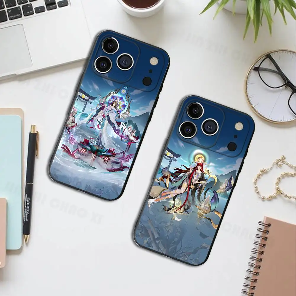 

O-Onmyoji Game A-Arena Silicone Phone Case For IPhone 17 16 15 14 13 12 11 X XS Plus Pro Max Shockproof Soft Cover