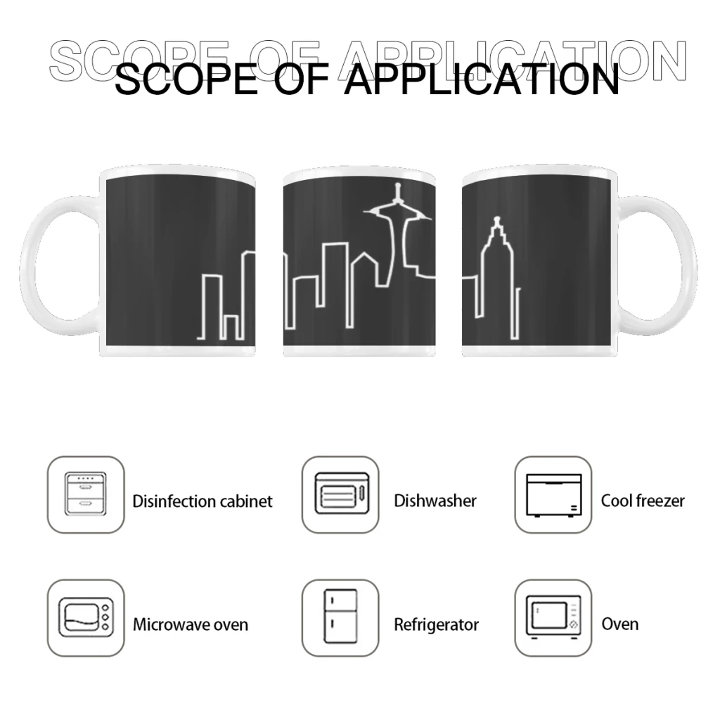 

Керамические кофейные кружки Seattle Skyline (Frasier), чайная чашка, молочные чашки, подарки, посуда для напитков, кофейная посуда