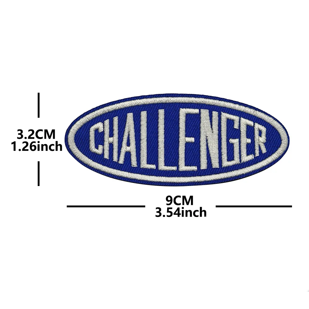 Motivational Text Embroidered Badges 