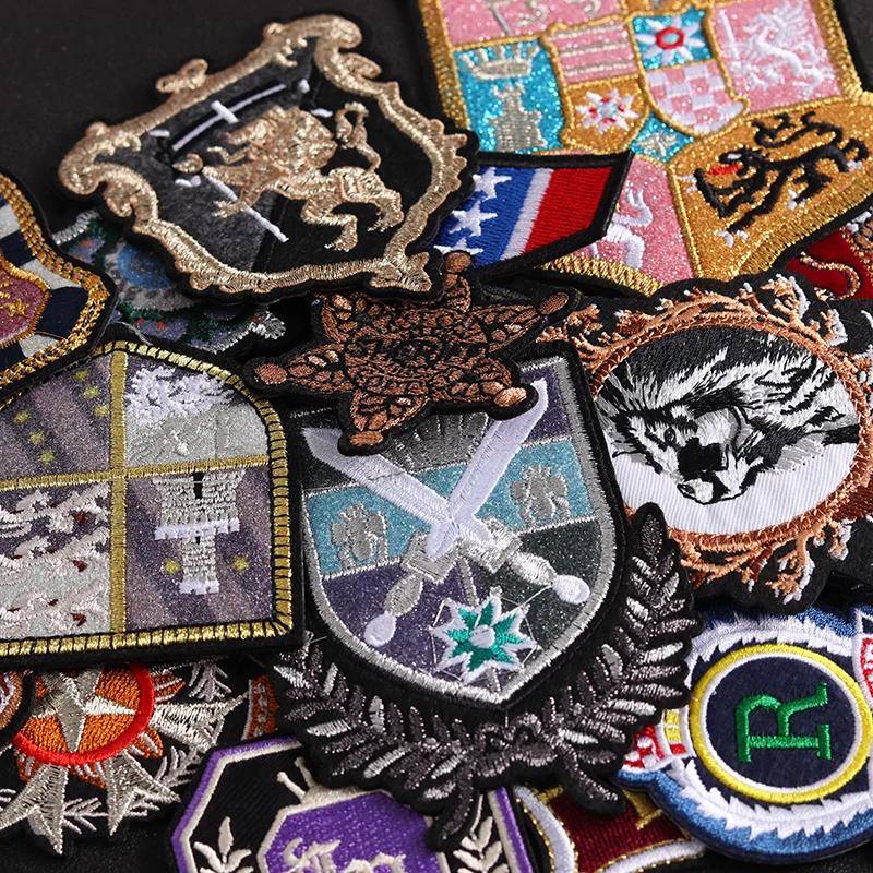 Commemorative medal icon Embroidered Clothing Patches DIY Clothes Patchwork patches Coat trousers bags decoration Stickers