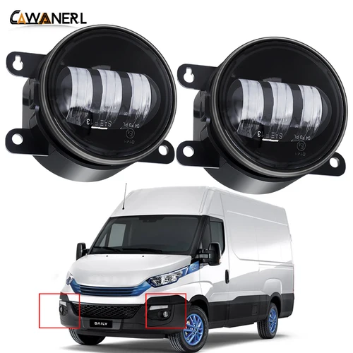 Luz antiniebla LED de 2 piezas para Iveco Daily VI 2014 2015 2016 2017 2018 2019 2020 2021 2022 2023 30W H11 lámpara antiniebla delantera de coche DRL