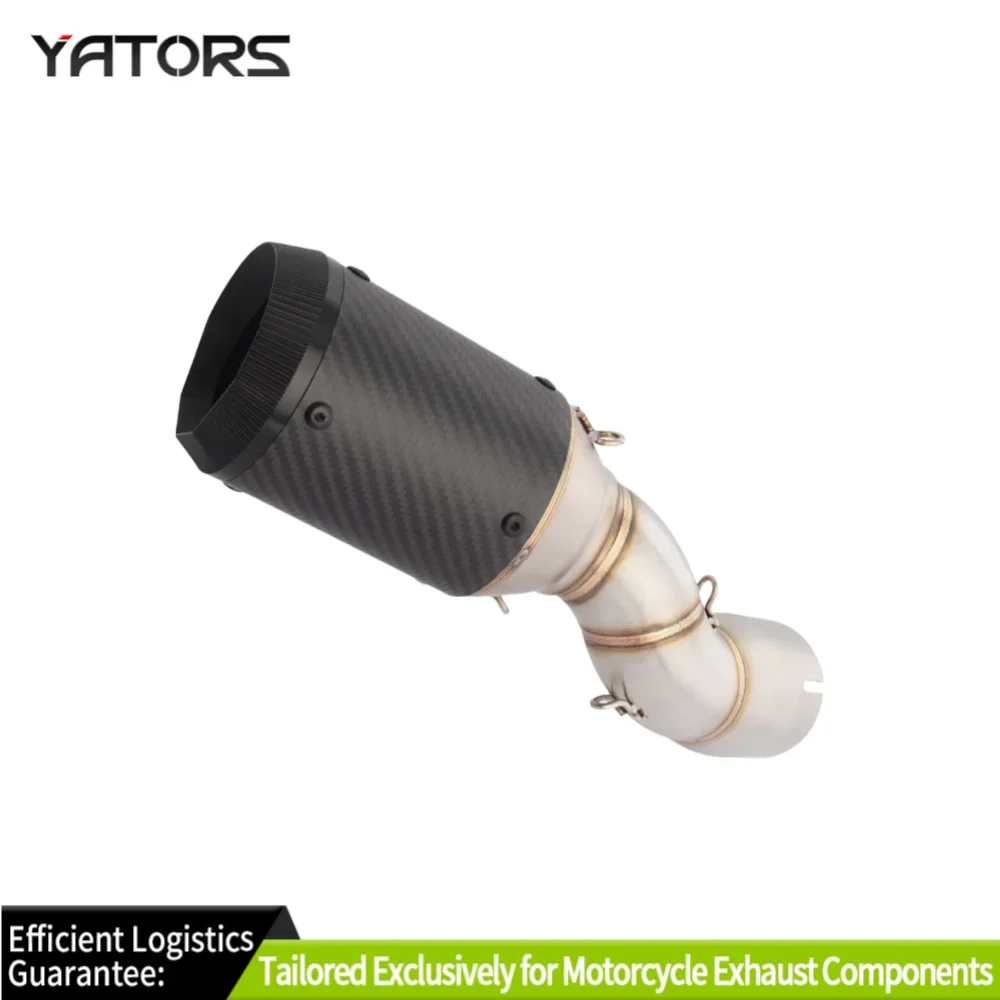 Exhaust Systems For Honda CBR1000RR 2017-2024 Carbon Fiber Exhaust Mid Link Pipe Muffler Tips Exhausts Pipes