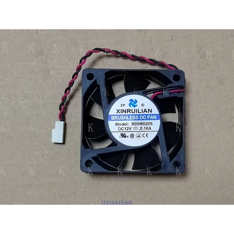 C  FOR XINRUILIAN RDH6020S 12V 0.16A 6CM 60*60*20 2 wire cooling fan