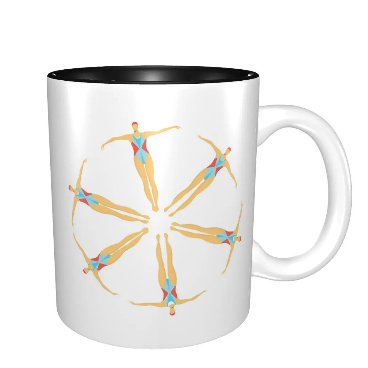 Synchronized Swimming Artistic Swimmers In A Synchro Swim Team Mug Ceramic Coffee Cups Tea Mugs Milk Cup Drinkware for Friends