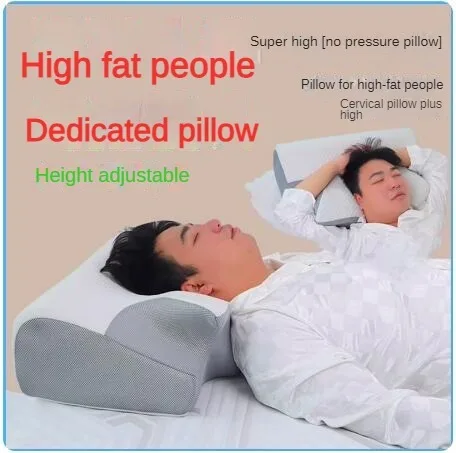 

16cm Soft High Adjustable Pillow for Neck Pain Relief Odorless Ergonomic Memory Foam Neck Support Cervical Pillow for Fat people