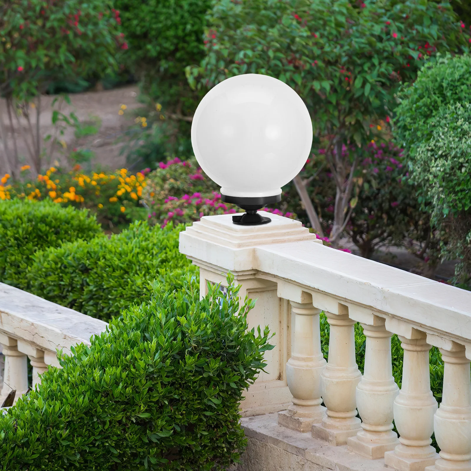 

Акриловый круглый глобус, абажур, уличный водонепроницаемый сменный глобус, крышка лампы для сада, патио, двора, круглый шаровой абажур