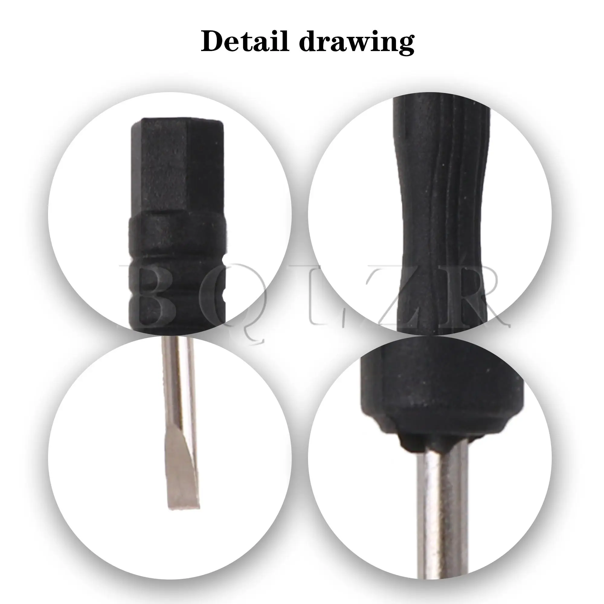 BQLZR 10Pcs Mini Screwdrivers Flat Head 2mm Diameter for Electronics Repair