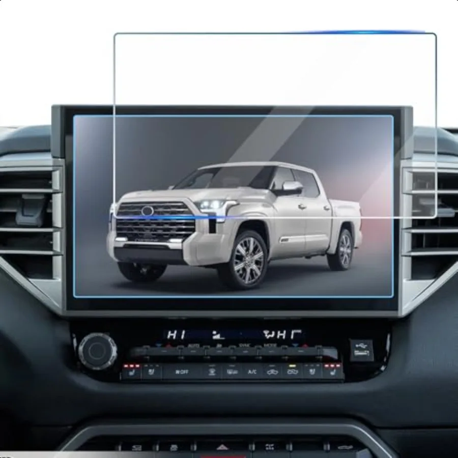 

Tempered Glass Screen Protector for Tundra 20222025 Sequoia 20232025 Infotainment Navigation Screen Film Compatible With Tundr