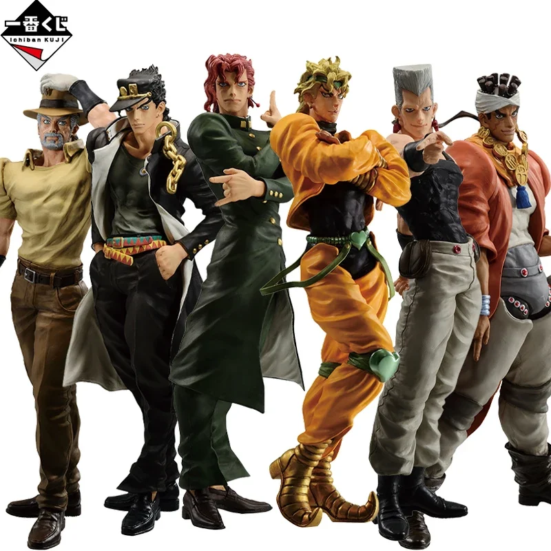 

JoJo's Bizarre Adventure Original BANDAI Ichiban Kuji Kujō Jōtarō Kakyouin Noriaki Anime Action Figures Model Collectio Toy Gift