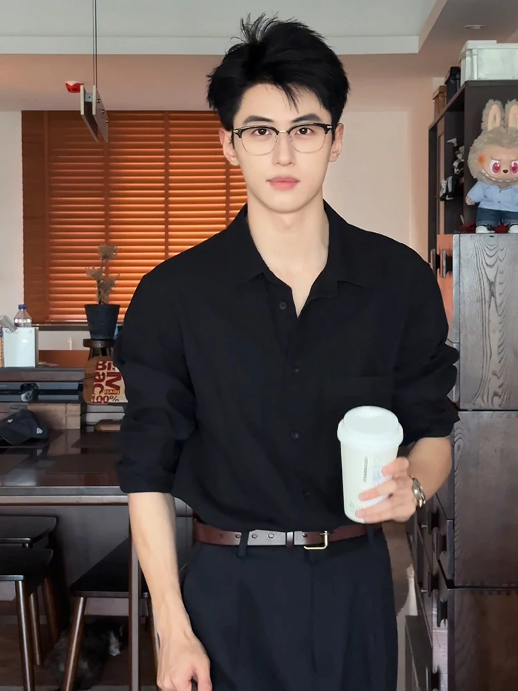 

Мужская летняя повседневная одежда Bla Ice Silk: тонкая, роскошная, длинная, дышащая, из полиэфирного волокна, свободного кроя, для работы