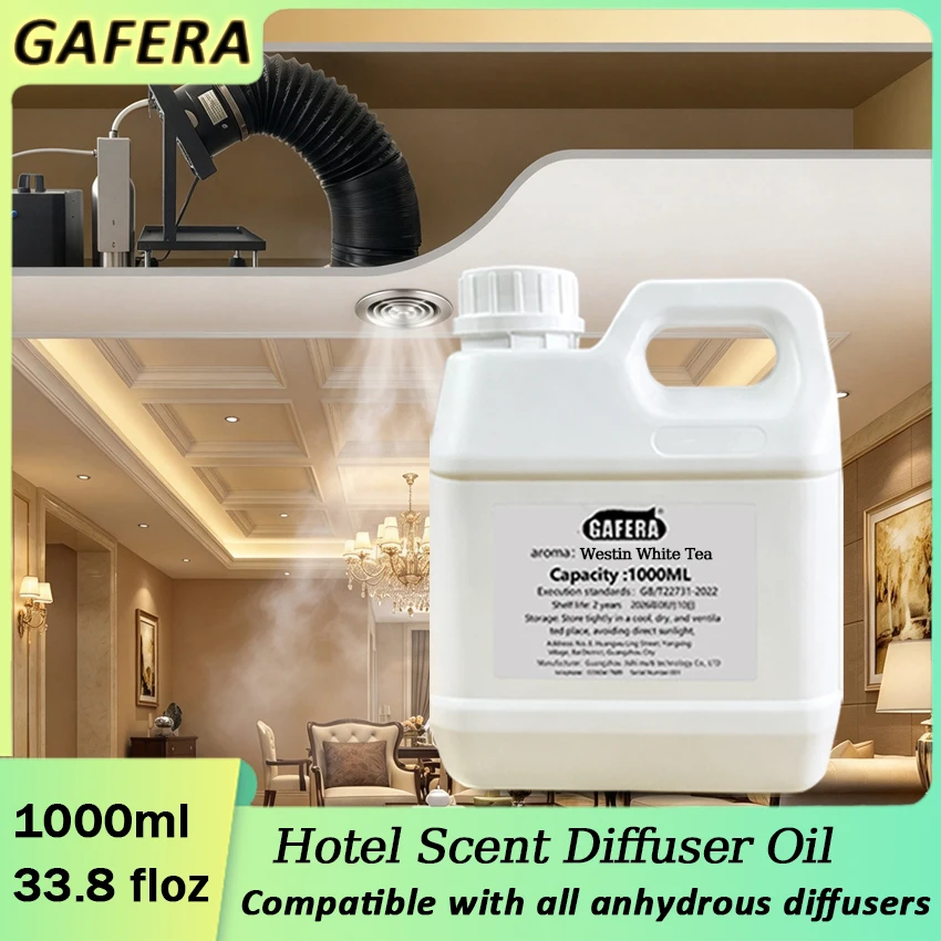 GAFERA Hotel Series Aromatherapy Refill, 1000 ml / 33.8 fl oz, Refill for Aromatherapy Diffusers and home diffuser—Osmanthus