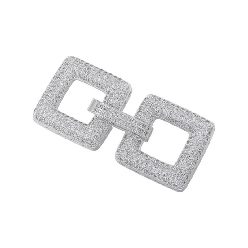 Gold Plated Copper Zirconia DIY Clasp Set Creative Jewelry Crafting Clasps with Zircon for Bracelet & Necklace DIY