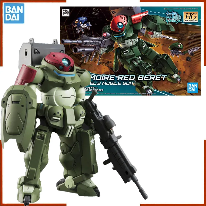 

Bandai HGBD 1/144 Grimoire Gundam Model Kit Grimoire Red Beret Фигурки Rommel's Moble Костюм Аниме Фигурка Игрушки Подарки
