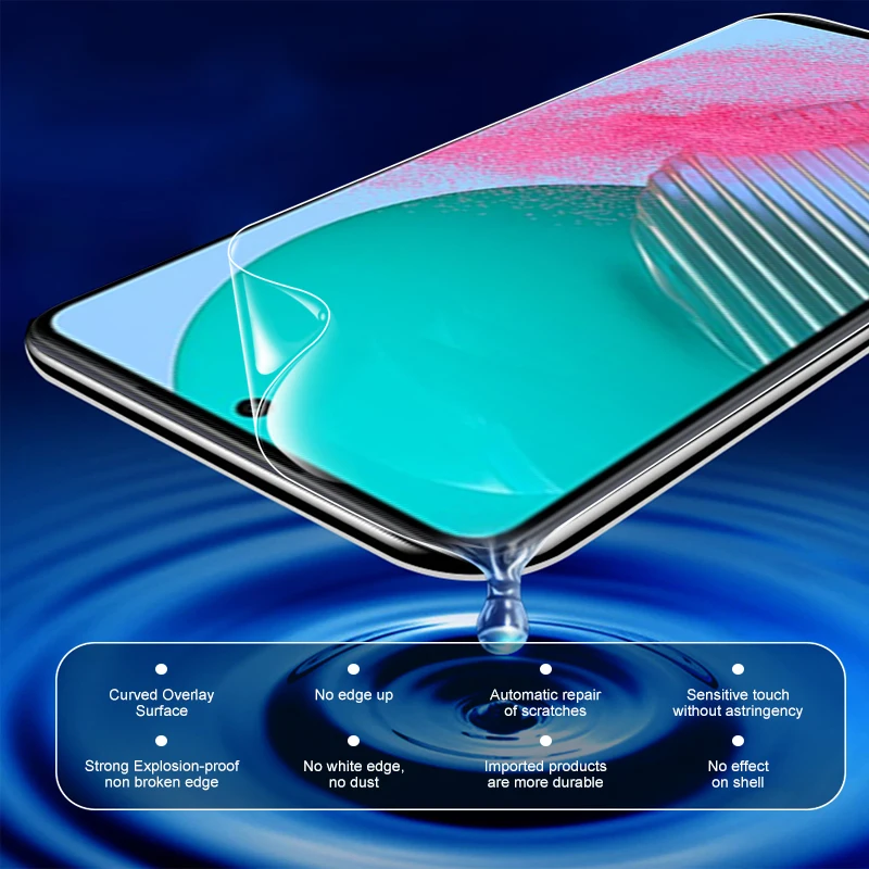 6in1 Hydrogel Soft Film For Samsung Galaxy M54 5G Camera Lens Screen Protectors On SamsungM54 Samsun M 54 54M 5G Protection Film