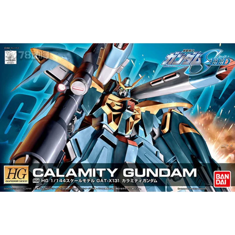 In Stock BANDAI ANIME HG 1/144 HG SEED HD GAT-X131 Calamity Gundam Assembly Plastic Model Kit Action Toys Figures Gift