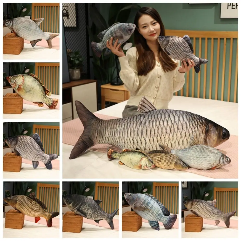 

Cartoon Fish Simulation Fish Plush Toys Mossambica Tilapia Cartoon Fish Stuffed Doll 30/40CM Stuffed Fish Anime Pillow Dolls