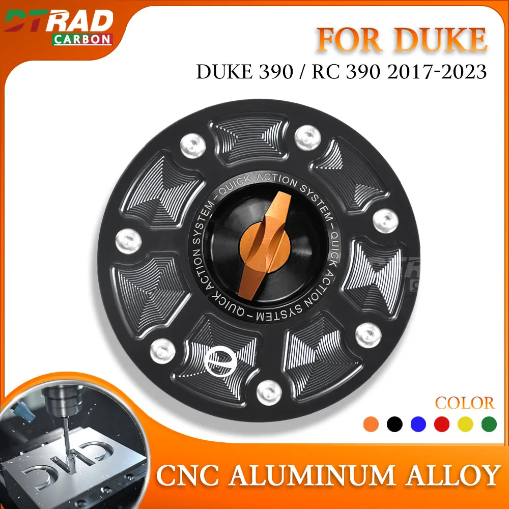 

Аксессуары для DUKE 390 RC 390 2017-2023 390, крышка топливного бака из алюминиевого сплава с ЧПУ, крышка бензобака, комплект обтекателя мотоцикла