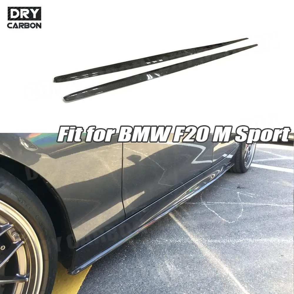 

Carbon Fiber Side Skirts Aprons for BMW 1 Series F20 M Sport M135i M140i Hatchback 2016-2018 Side Skirt Bumper Apron Extension