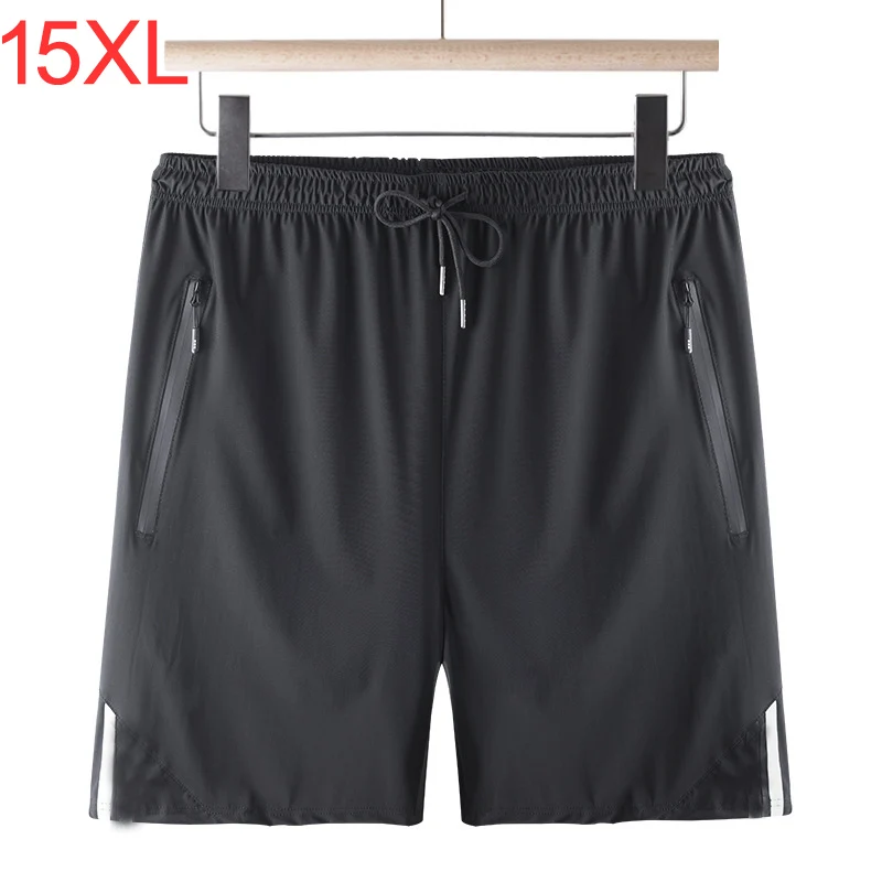 Mens Clothing Summer Large Size Shorts Quick Dry Breathable Breeches Bermuda Male Plus Size 14xl 15xl Men Summer Shorts 210KG