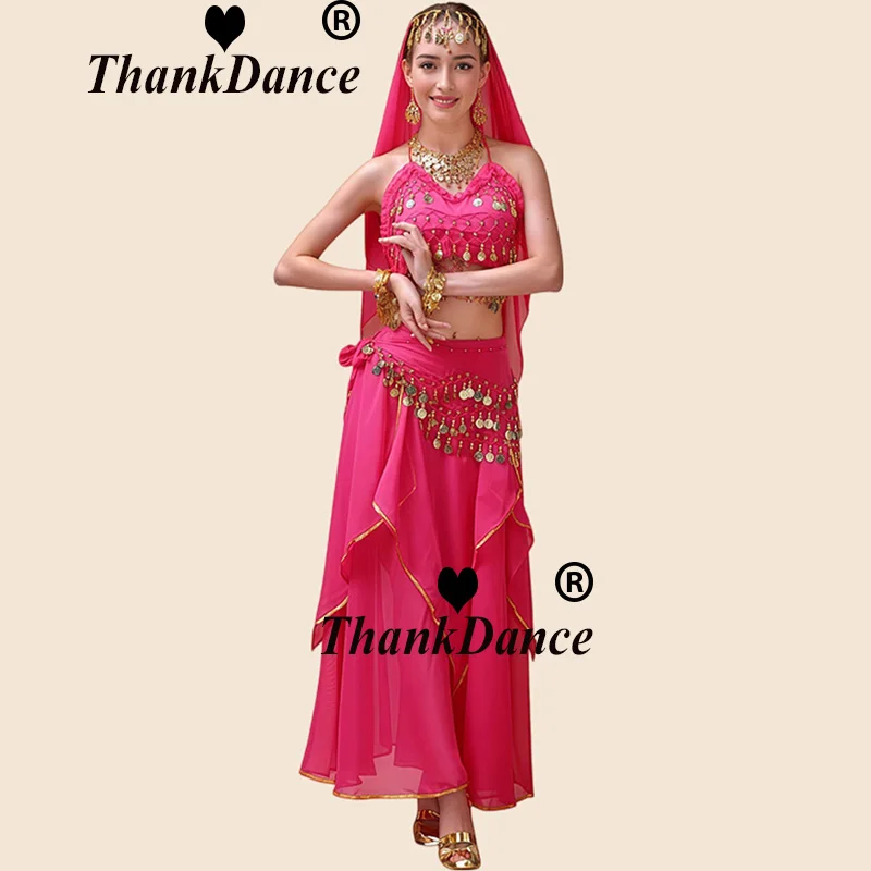 Women's Bollywood Dance Costume Indian Belly Dance Outfit Stage Performance Women Oriental Sari Indian Arabic Dance Costumes