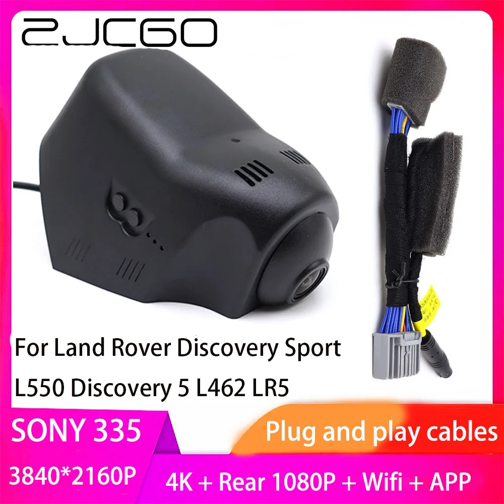 

ZJCGO Plug and Play DVR Dash Cam UHD 4K 2160P Video Recorder for Land Rover Discovery Sport L550 Discovery 5 L462 LR5