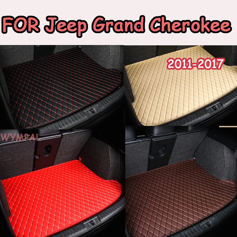 

Коврик в багажник автомобиля для Jeep Grand Cherokee 2011 2012 2013 2014 2015 2016 2017, ковер из искусственной кожи