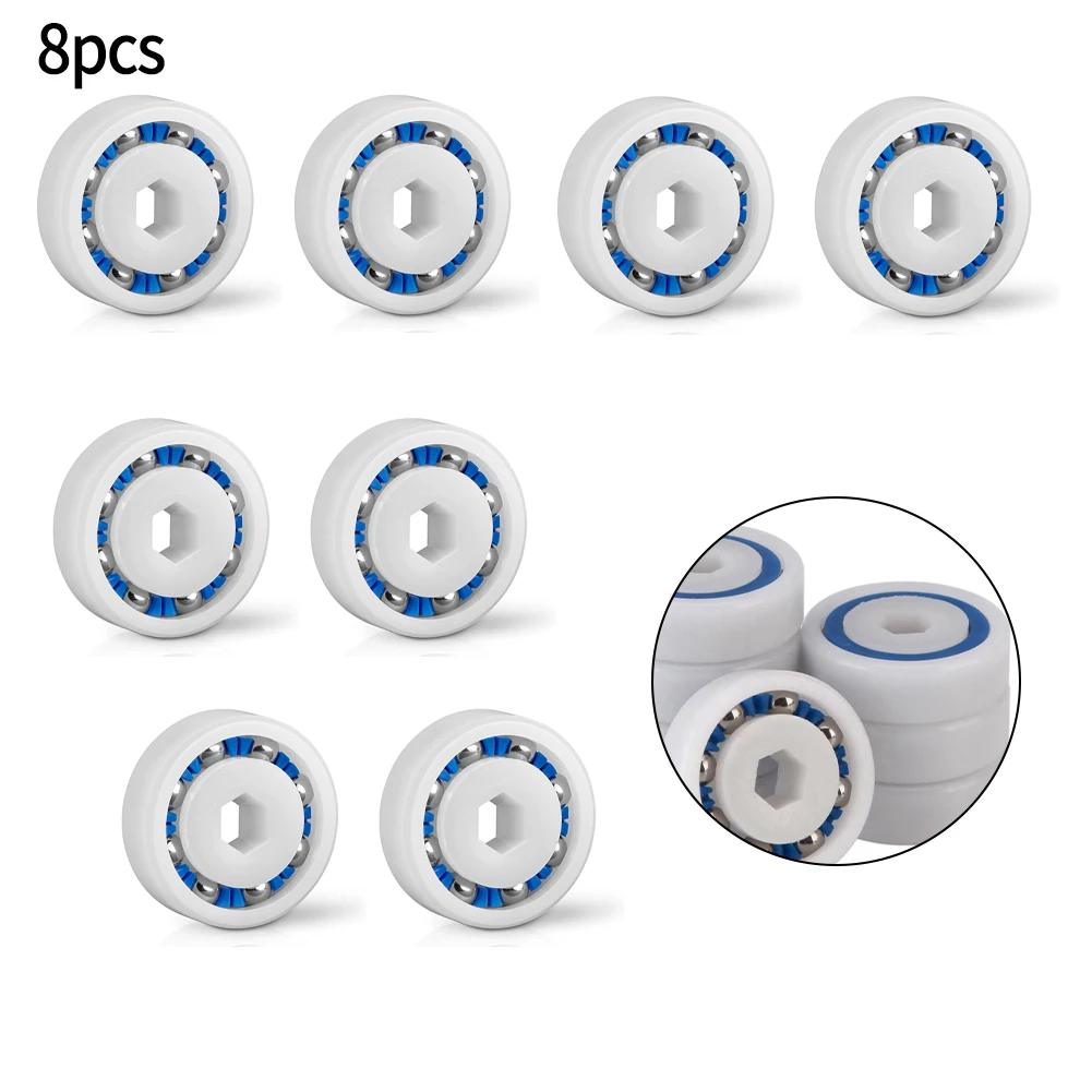 8 pcs Wheel Ball Bearings Model 91001108 for Polaris For 360 380 3900 Sport Pool Cleaner and Model Pool Cleaners Replacement
