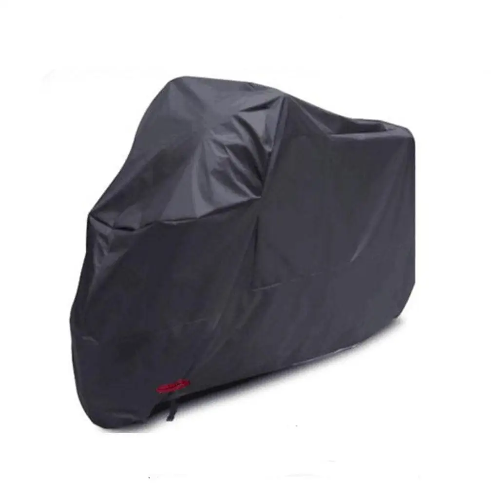 

Durable Motorcycle Cover Motorbike Outdoors W/ Lock Hole 2XL Black