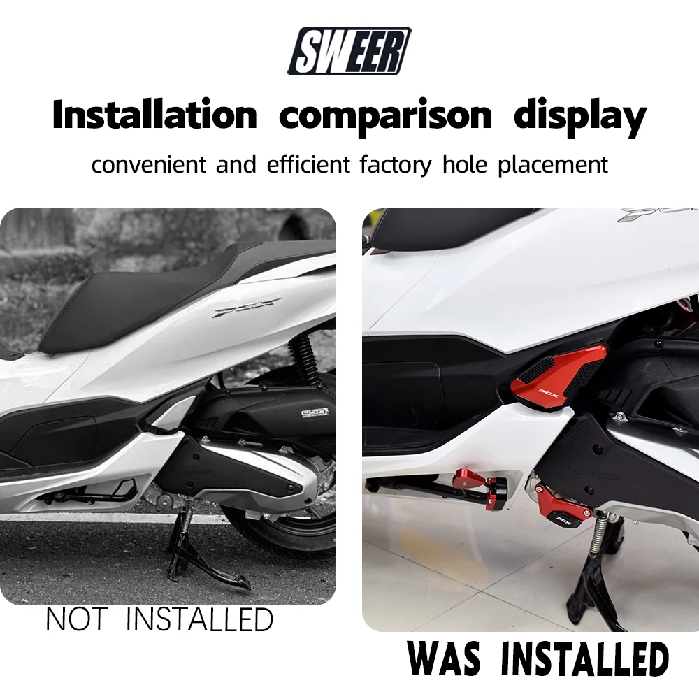 2025 new pcx160 Motorcycle Footrest for Honda PCX 160/125 Motorcycle Accessories and Parts High Quality Foot rest Pedal Parts