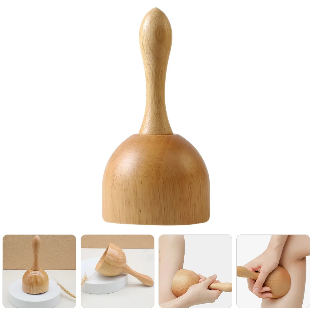 

Wood Therapy Tool Wooden Massage Cup Manual Handle Therapy Tool for Muscle Relaxation Lymphatic Massage Scraping Massager