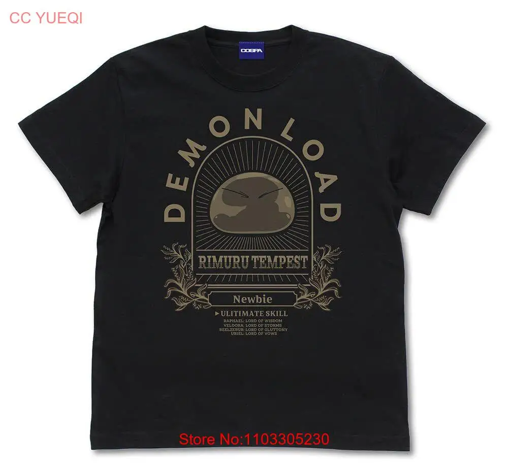 В этот раз я получил повторную надпись как слайм, демон, Властелин римуру-сама, футболка черного цвета XL