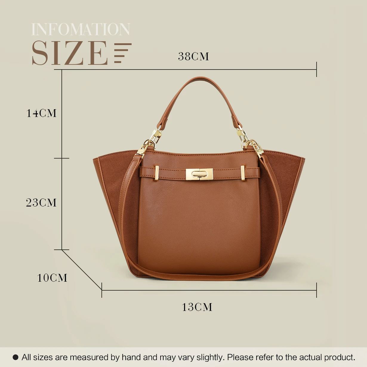 PG Neue Nischen-Luxus-Designer-Schultertasche aus hochwertigem Rindsleder, Damenmode, Tasche mit großer Kapazität – Detail 36