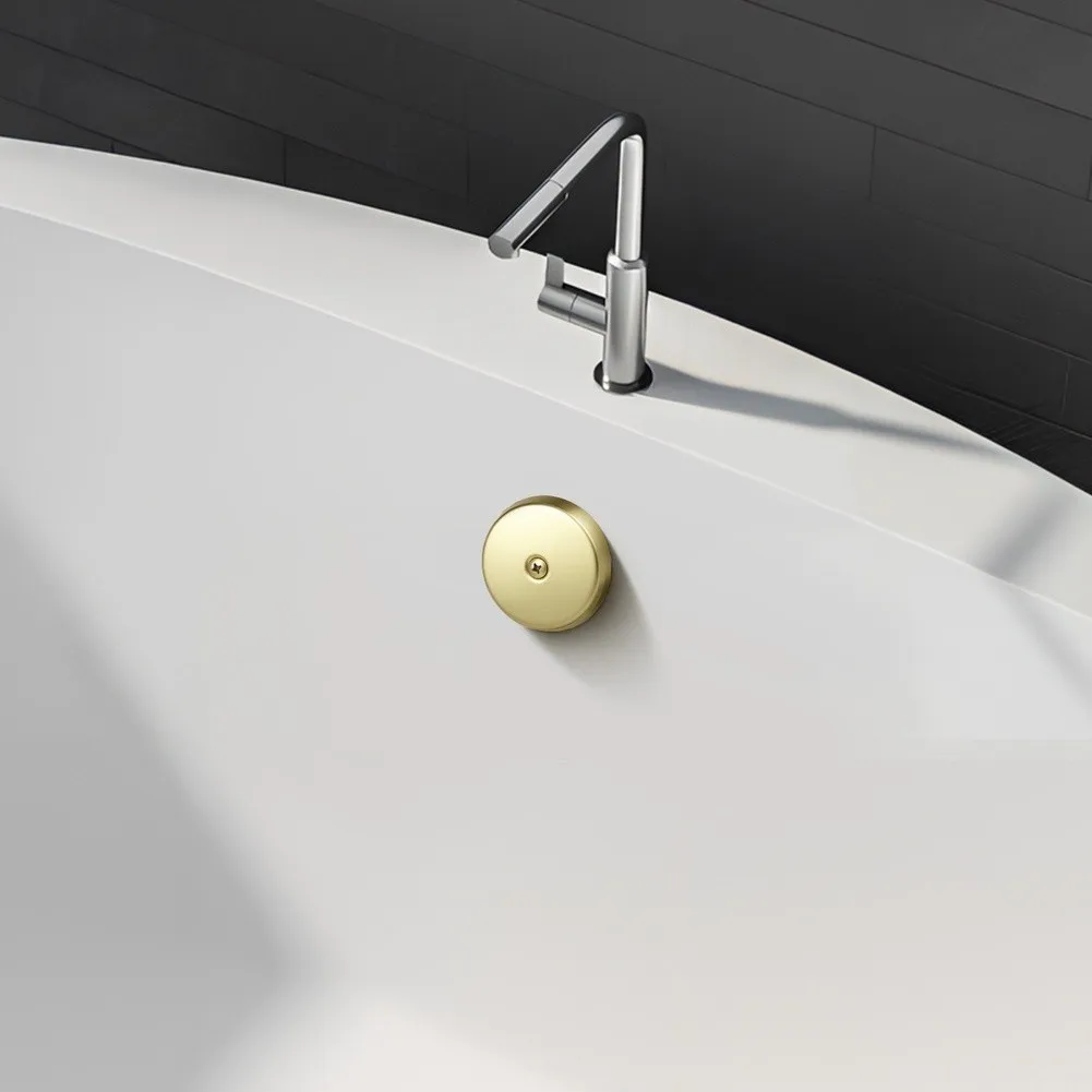 One Hole Drain Assembly Tub Drain Trim Kit Polished Brushed Finish Contemporary Bathroom Design Bath Hardware Set
