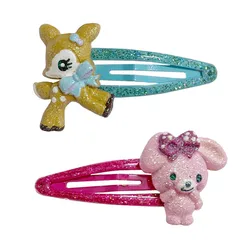 Hummingmint Bonbonribbon fermagli per capelli 2 pezzi Set Anime Cute Hair Pins and Clips accessori per capelli Kawaii per ragazze donne