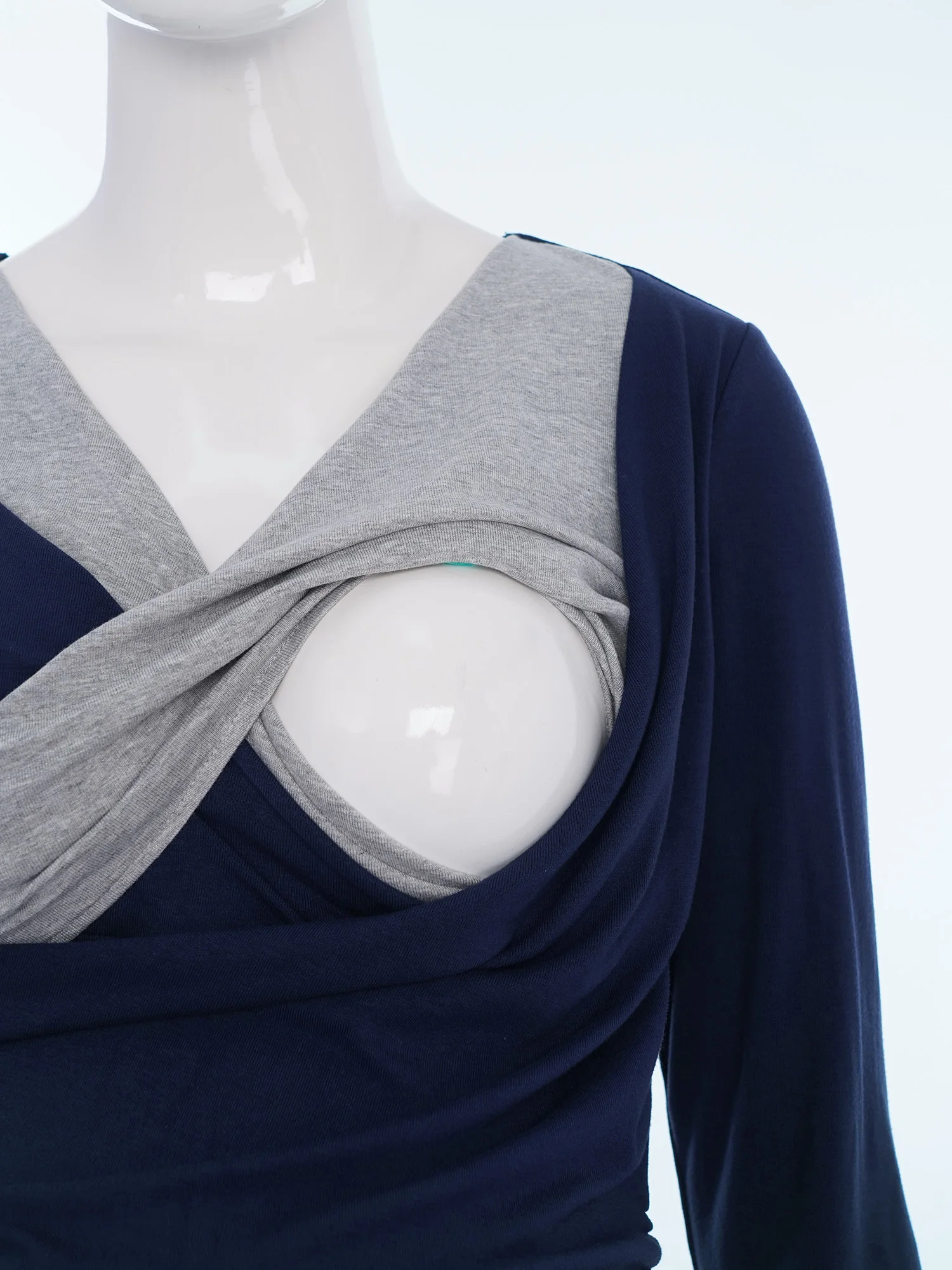 طقم بيجامة نسائي غير رسمي للأمهات 3/4 كم قطع علوية للرضاعة الطبيعية مع سروال خصر قابل للتعديل ملابس نوم ملابس للاستلقاء