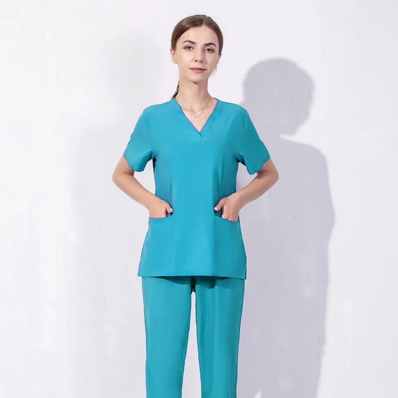 Beauty Salon Dentistry Dentist Operating Room Overalls Summer Thin Hand Washing Scrubs Clothes Stretch Quick-drying Nurse Set