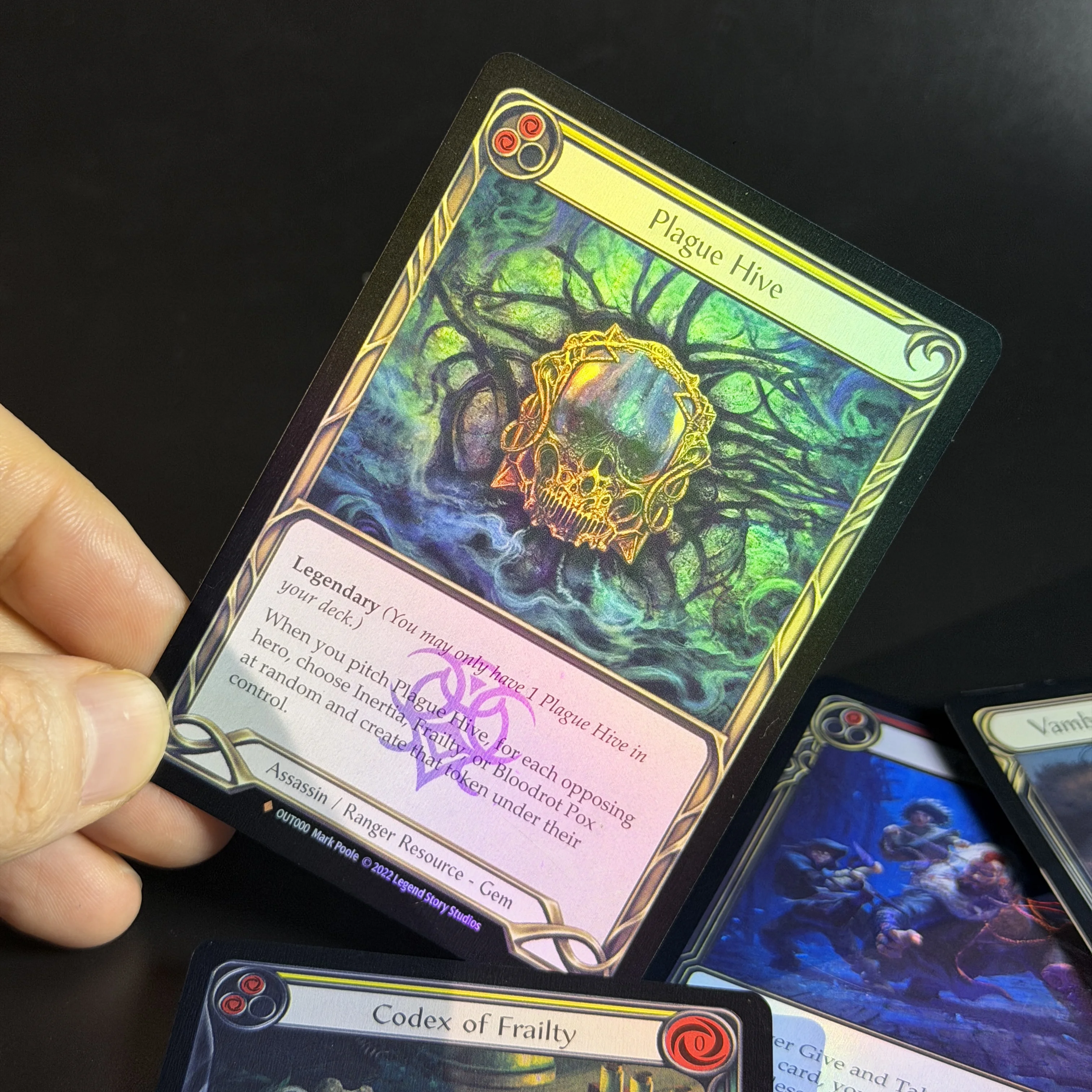 Flesh and Blood TCG FAB Outsiders OUT Assassin Ranger Meta Staples Plague Hive Amnesia & More Core Cards Proxy Collection