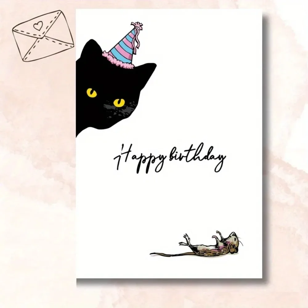 Birthday Card, Funny Birthday Card for Her, Husband Birthday Card, Best Friend Birthday Card, Cat Birthday Card - view 5