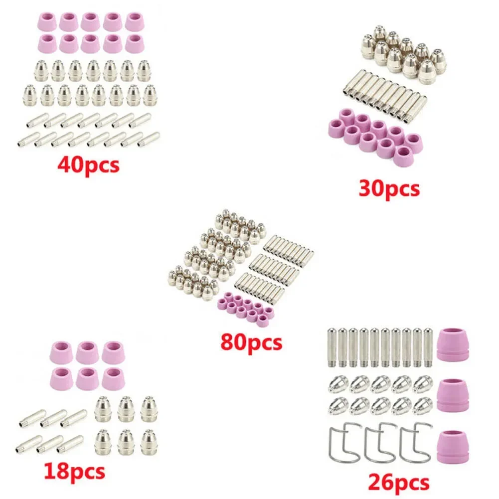 Buse de pointe d'électrode de torche, Consommables de découpe plasma, Bouclier, Guide pour AG60 SG55 ICUT60 LTP5000D 60A