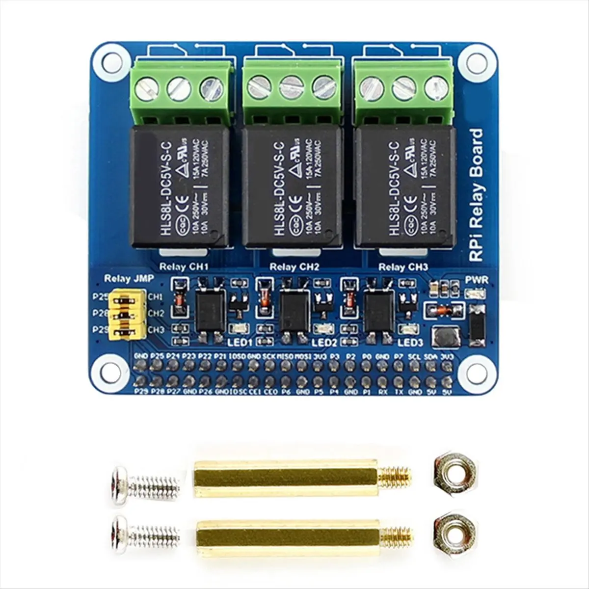 N86R 3 Channel Relay Extention Board for 5/4B with Optocoupler Isolation for 5 4B 3B+ 3B Zero 2W