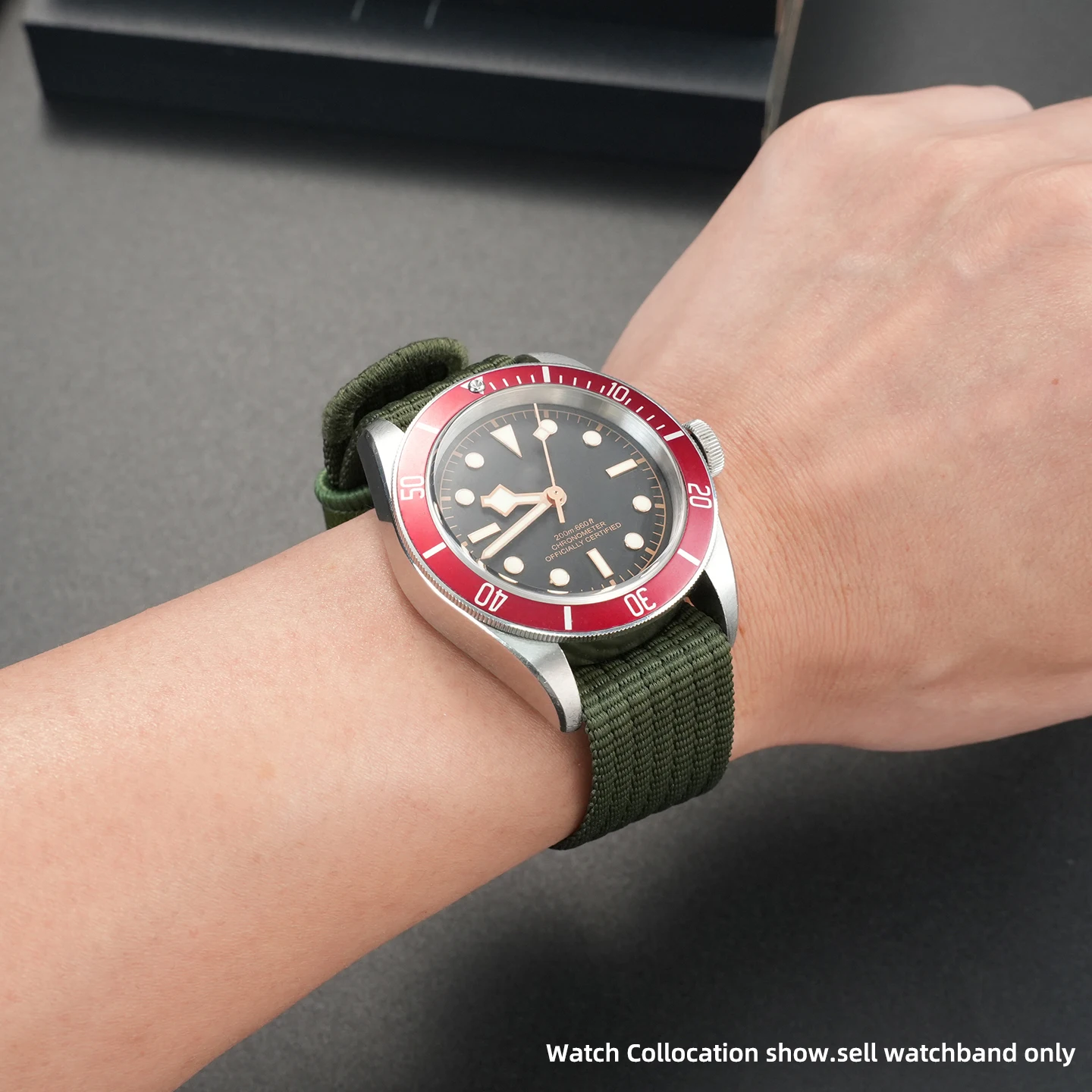 حزام ساعة نايلون عالي الجودة لـ TUDOR Black Bay Biwan/1958 سوار ساعة من القماش الناعم المقاوم للماء للرجال سوار معصم رياضي خارجي 22 مللي متر