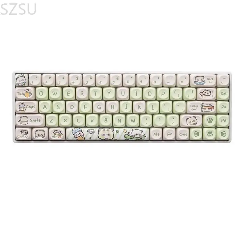 

SZSU 145PCS Keycaps for Mechanical Keyboards Switches Milk Green PBT Keycaps DIY