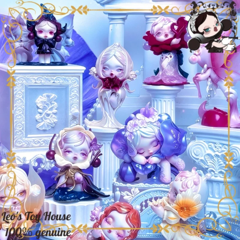 POP MART SKULLPANDA Four Acts of Flowers Series Blind Box Artistic Collectible Figure Exquisite Ornament Aesthetic Gift for Fans