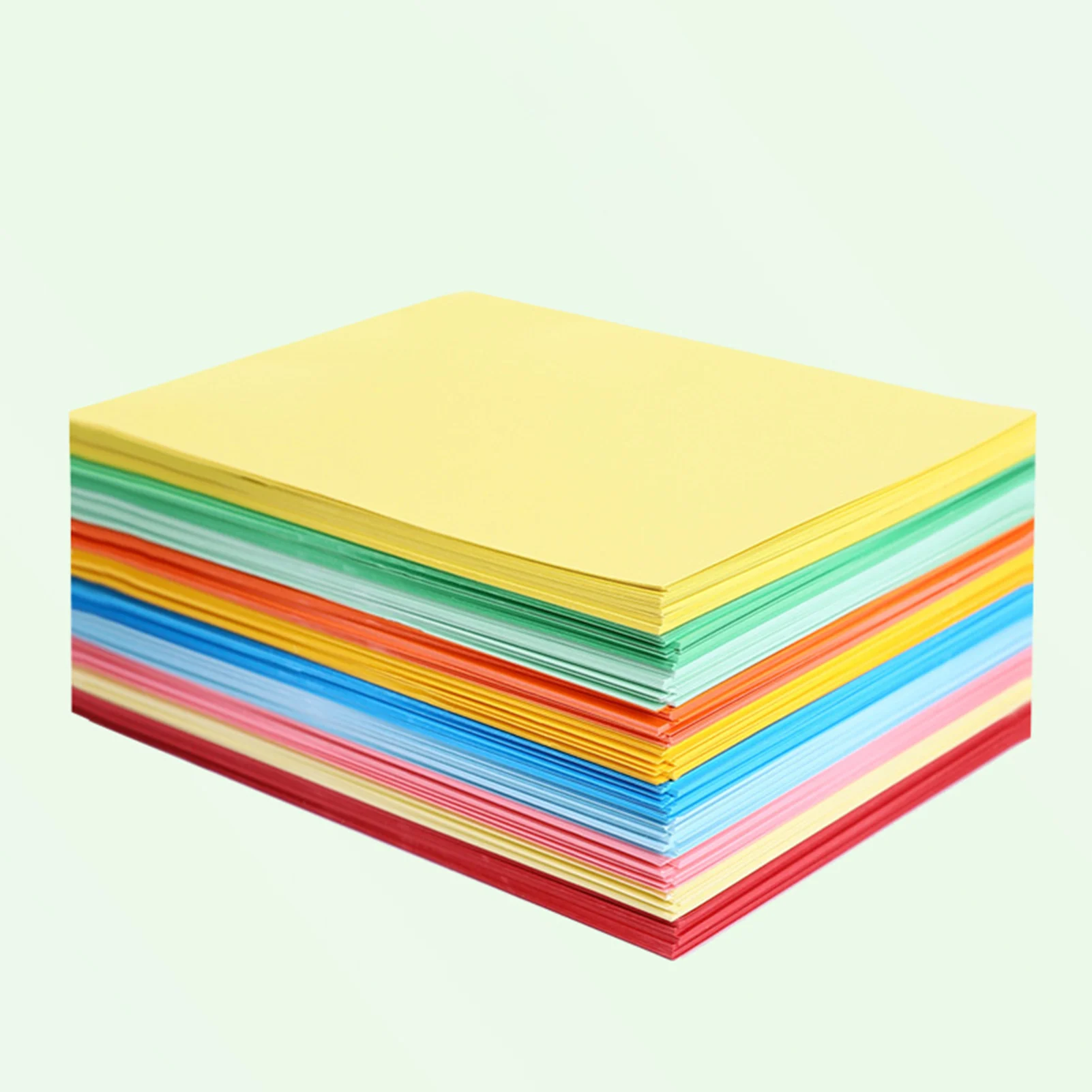 100 Sheets Colorful DIY Paper Safe to Use Pure Wood Pulp Paper Suitable for School Teaching Use DIN889