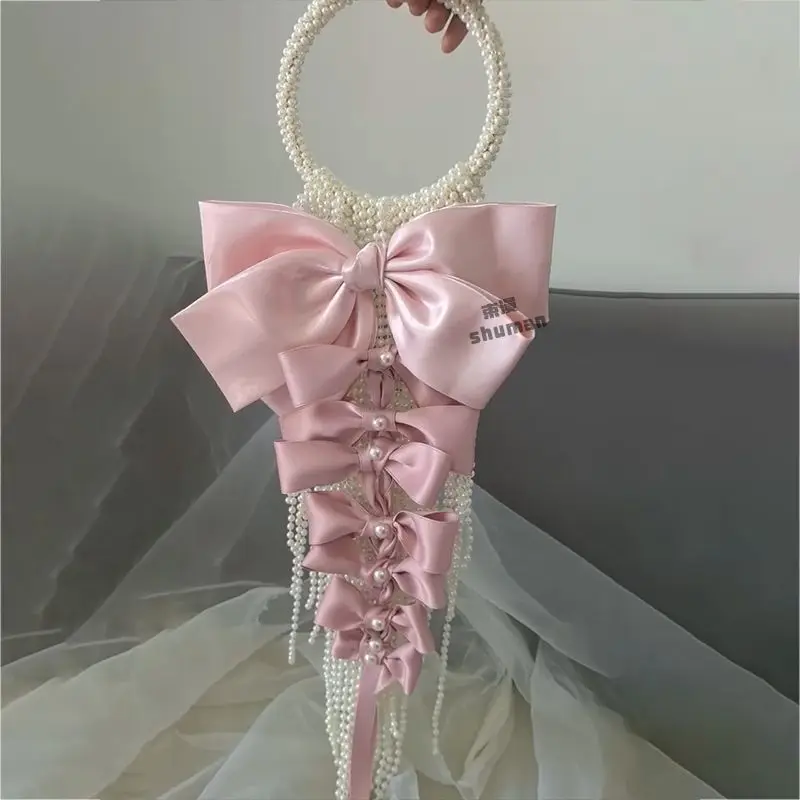 High-end waterfall hand holding simulated Phalaenopsis bouquet DIY material package to send girlfriends and friends wedding gift
