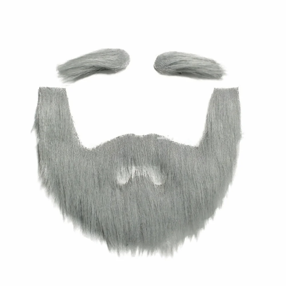 Costume Accessories Self Adhesive Fake Mustache Realistic DIY Fake Eyebrow Fluff Novelty Cosplay Beard Stage Performance