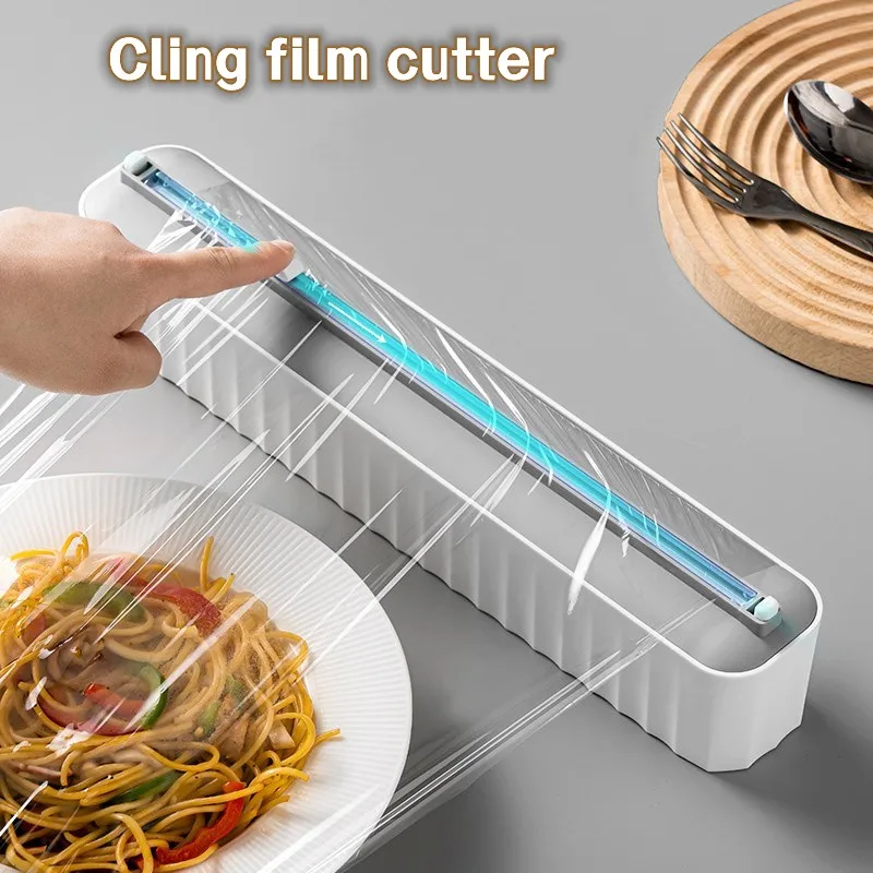 

Magnetic Suction Fresh-keeping Film Cutter Wrap Dispenser Reusable Household Food Film Box Cutter Kitchen Tool Accessories