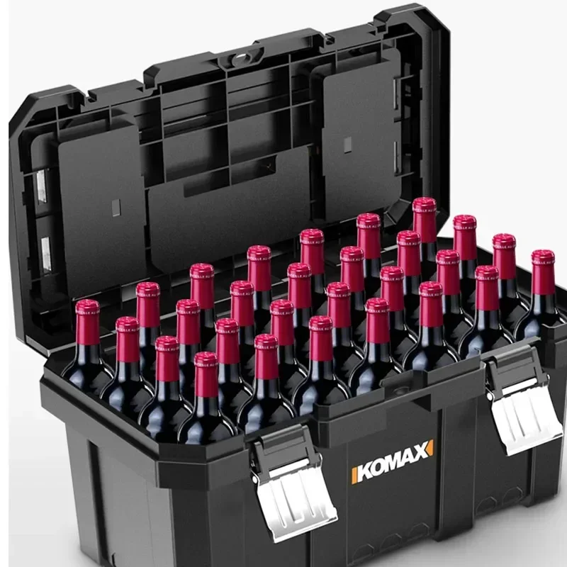 Shockproof Waterproof Tools Box Removable Double Layer Hard Case Screwdriver Storage Boxes Plastic Anti-fall Rigid Tool Box