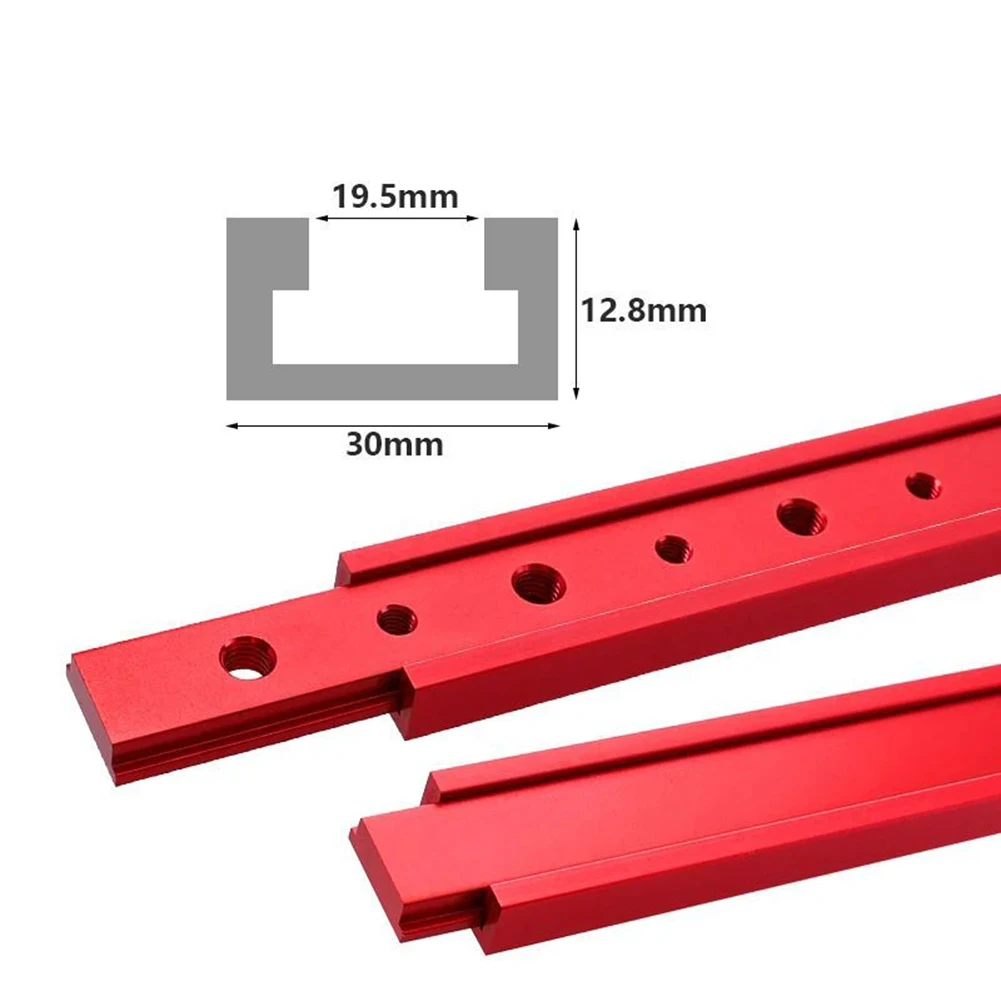 DIY Woodworking Setup T-track Slider DIY Woodworking Equipment Accessory Tool Set 200mm Wide Application Compact Design