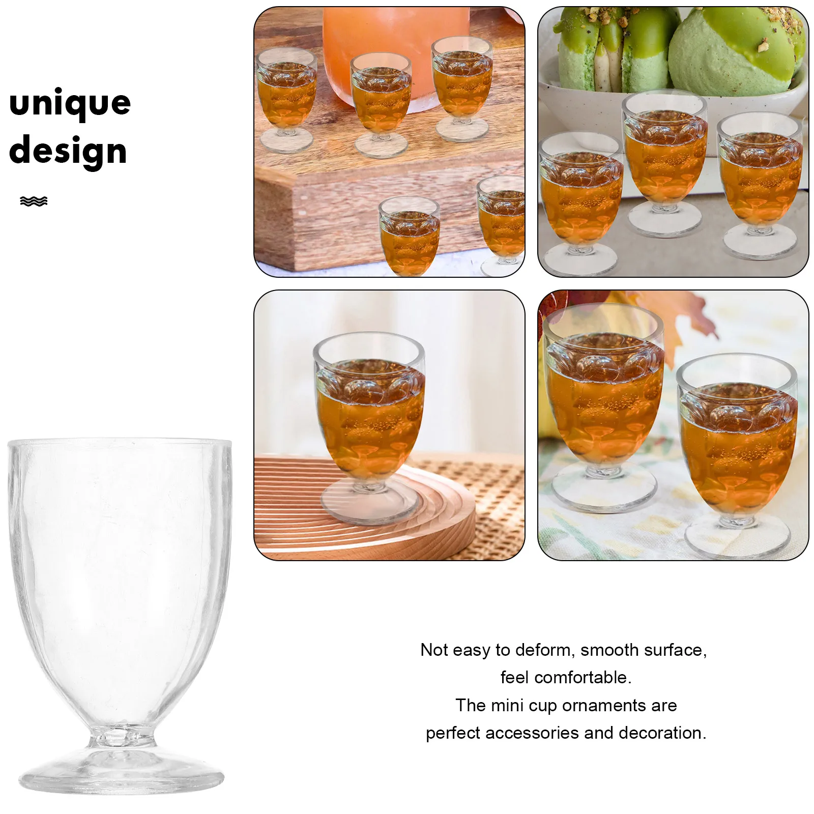 

50pcs Mini Beer Cups Accessories Tiny Resin Mugs Desktop Miniature Decorative Cup s Micro Landscape Lightweight